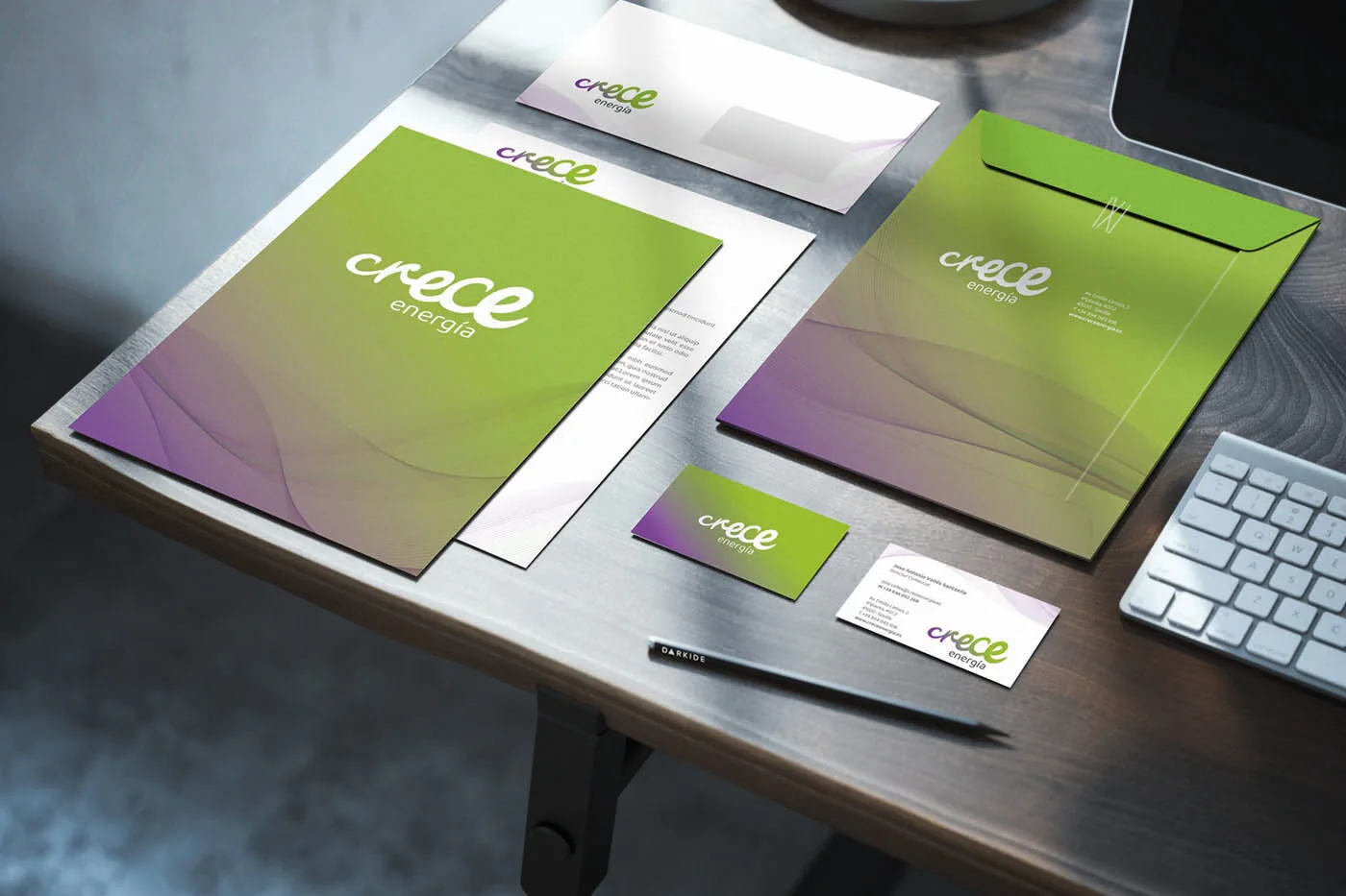 papelería corporativa para consultoría energética