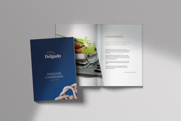 diseño de catálogo para empresa de alimentación