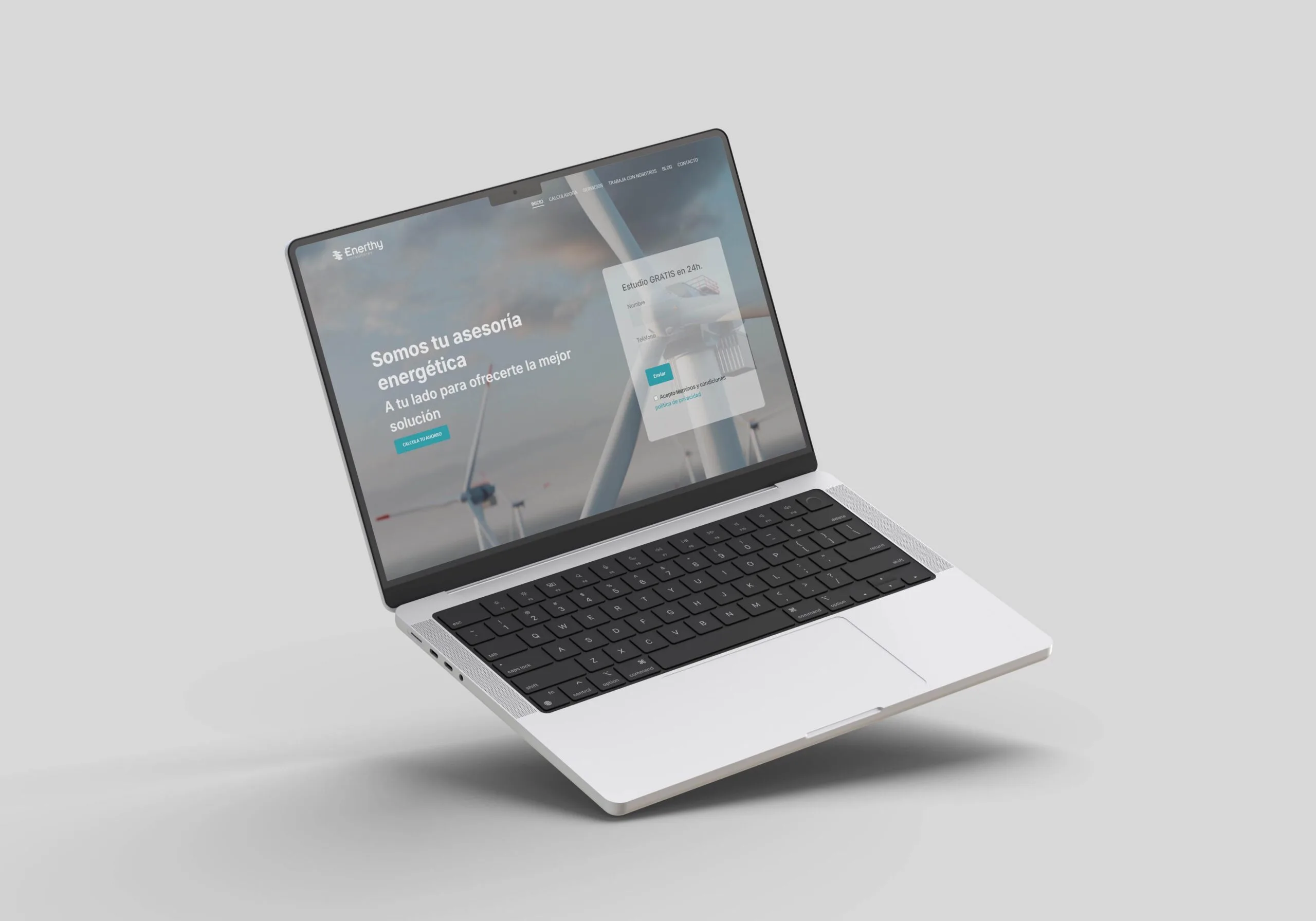 diseño página web para asesoría energética
