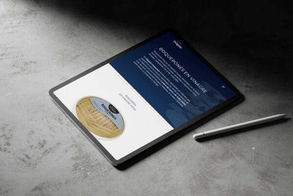 Diseño web para empresa de alimentación adaptado a tablet