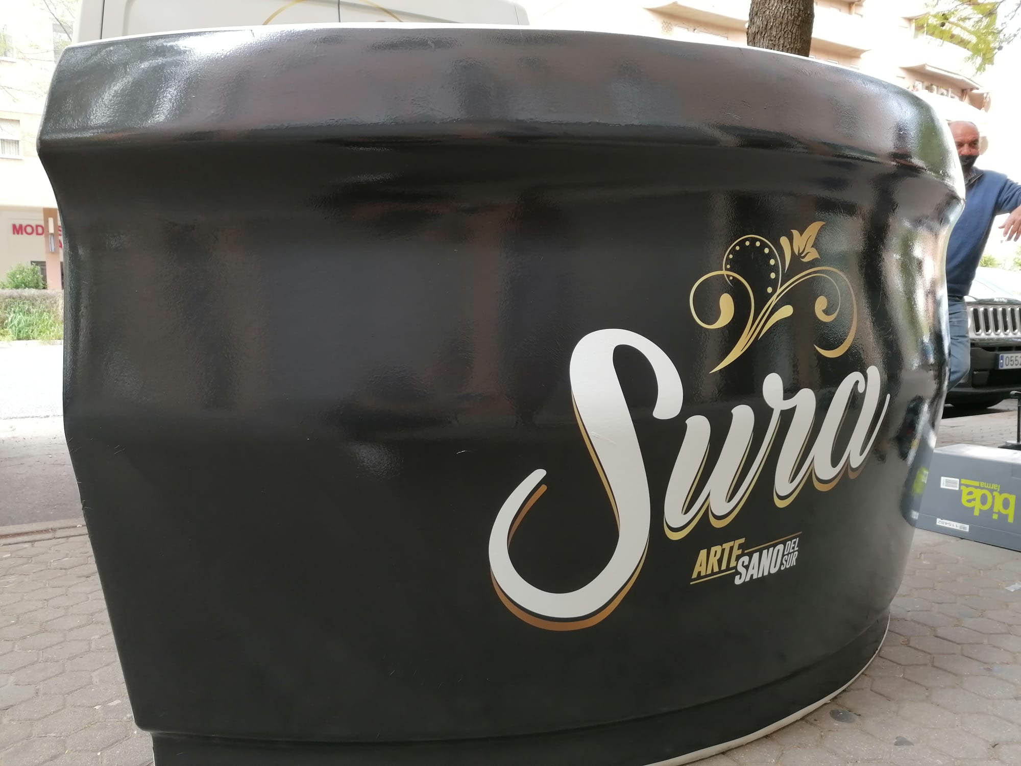 vinilo fundición para mostrador