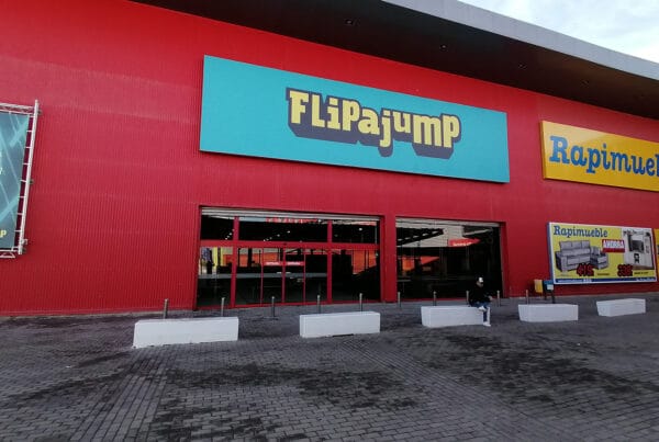 Instalación de lona gigante